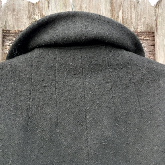 Vintage nubby black wool swing jacket with pockets from Ohrboch's Grey Room - Picture 9 of 10